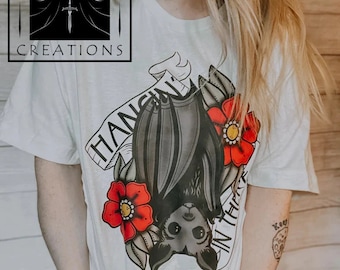 Hanging In There Bat T Shirt