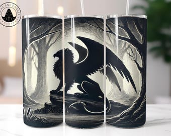 Griffin Insulated Tumbler: Fantasy Book Lover Coffee Cup