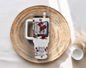 Dark Romance Insulated Tumbler: Bookish Gift for Readers (40 Oz)