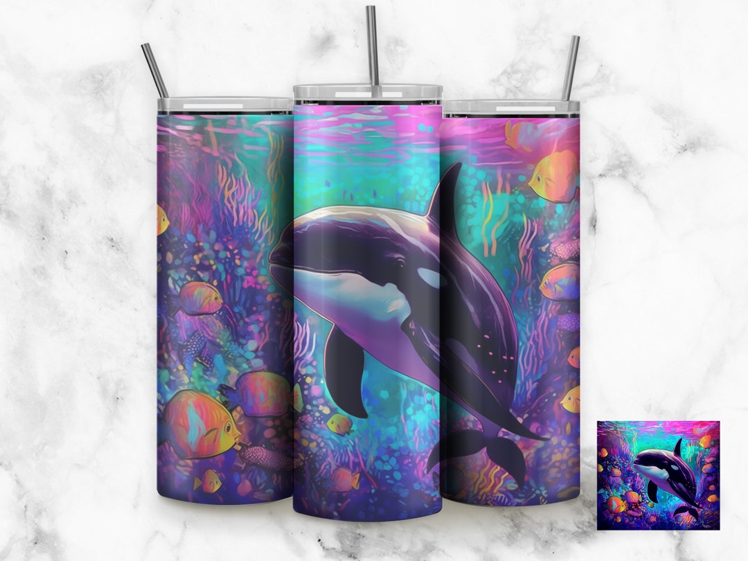 Killer Whale / Orca Insulated Tumbler / Killer Whale Tumbler / Orca