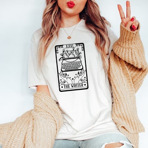 Writer Tarot Card T Shirt / Writer Gift / Tarot Card Gift / Tarot Card Shirt