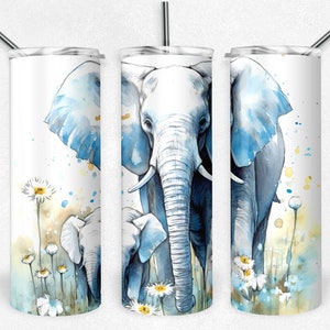 Elephant Insulated Tumbler / Elephant Tumbler / Elephant Gift / Elephant Cup / Gift for Elephant Lover / 20 oz and 30 oz options
