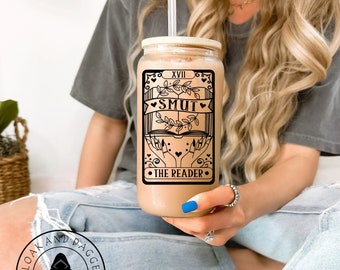 Smut Reader Tarot Card Frosted Glass with Bamboo Lid