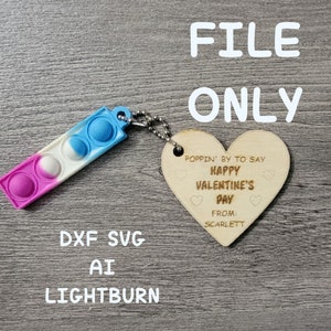 Valentines Wood Card SVG,DXF Laser cut File