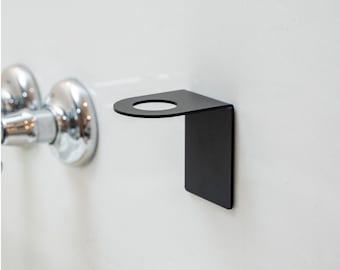 Wall mount for gluing or screwing for metal dispenser bottle