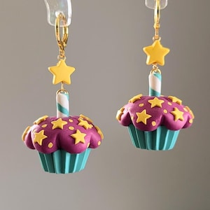 Magic muffin | Celestial muffin | Foodie jewelry | Foodie keychain | Bag charms
