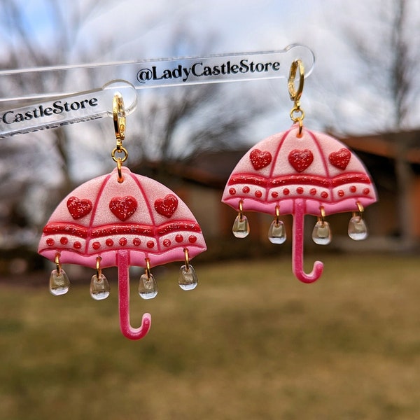 Valentine's umbrellas | Valentine's earrings | Valentine's necklace