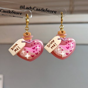 Love potions | Valentine's earrings | Valentine's necklace