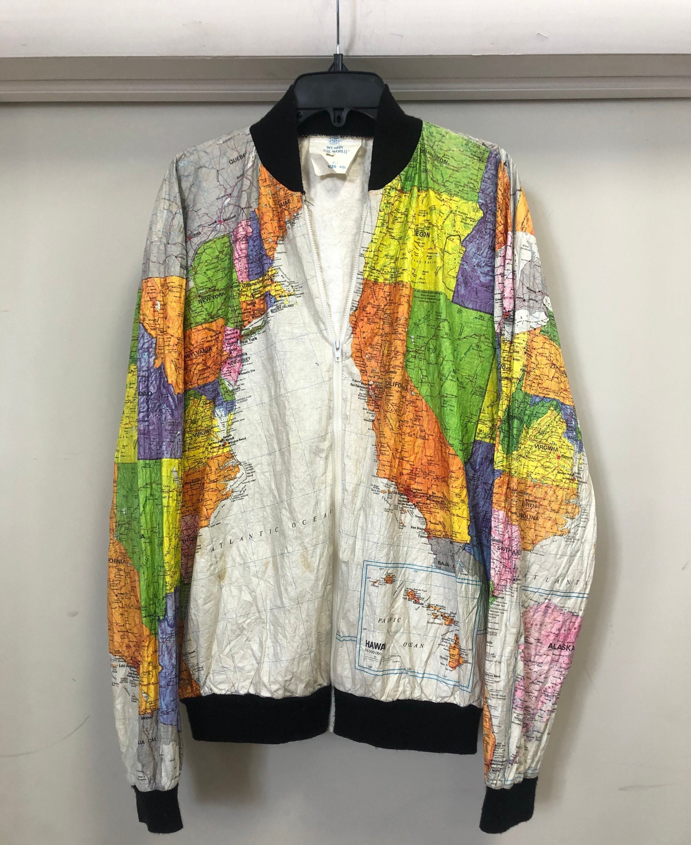 返品交換 Sacai 20ss world map bomber jacket - rlbhg.brussels