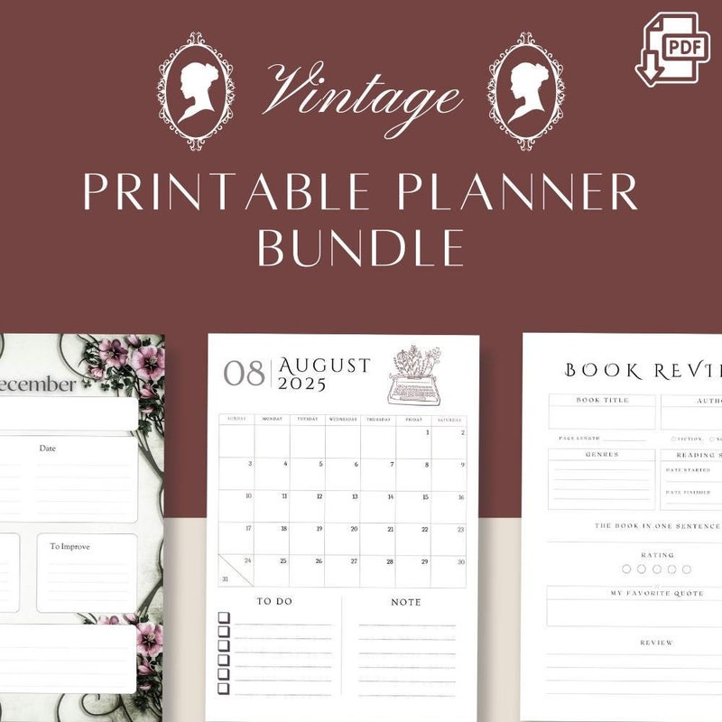 Bridgerton 2025 Planner Etsy