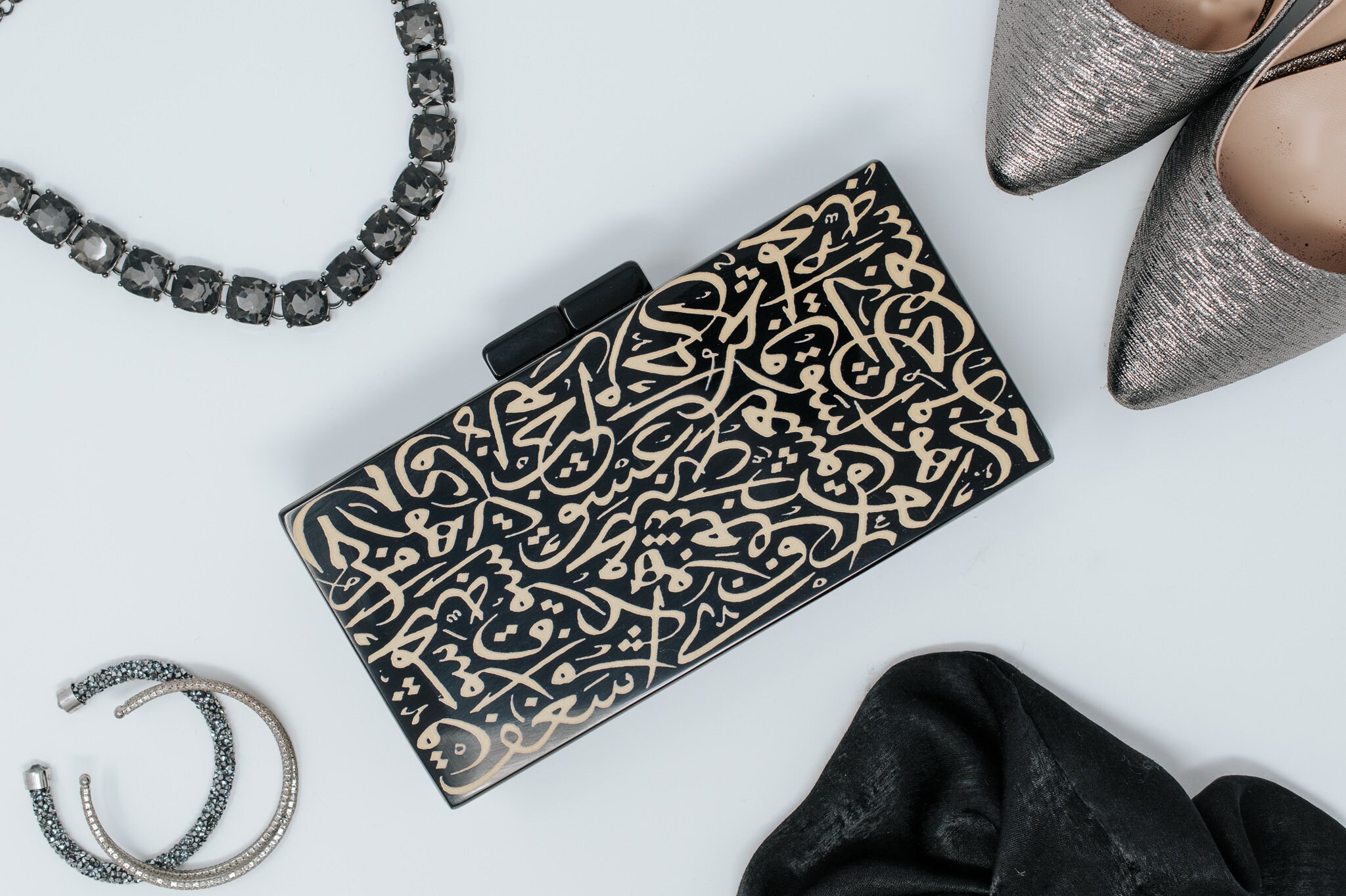Arabic Alphabet Clutch Etsy