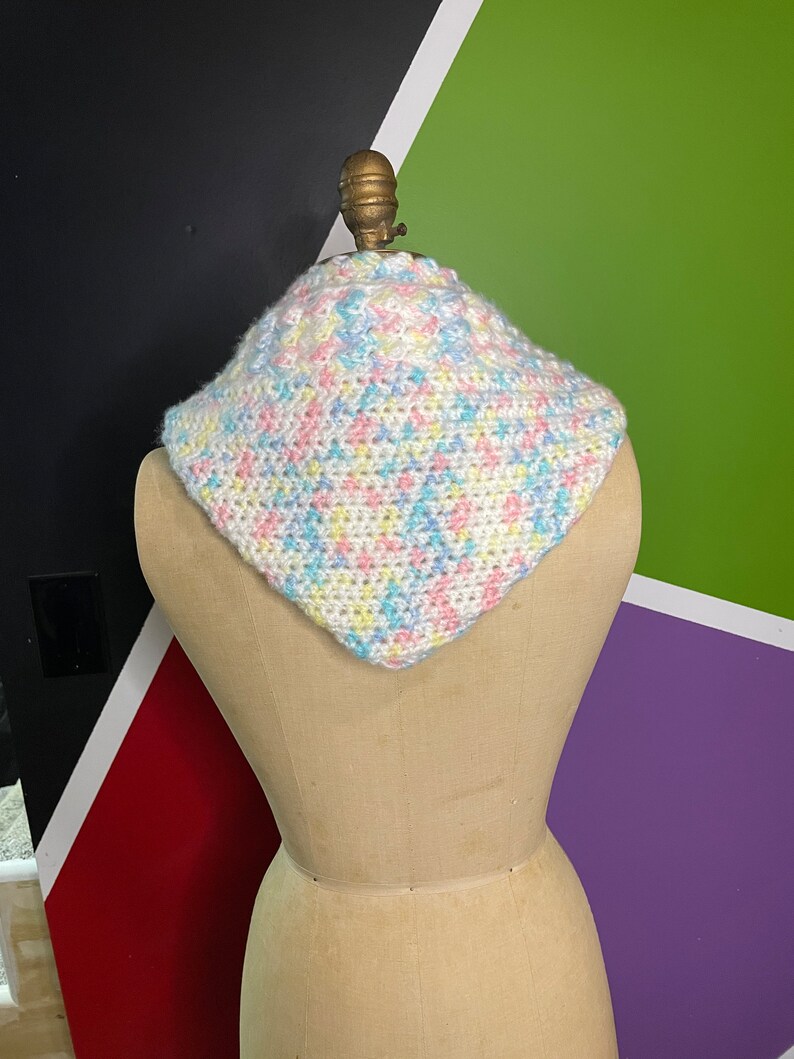 Handmade Crochet Hooded Scarf image 4