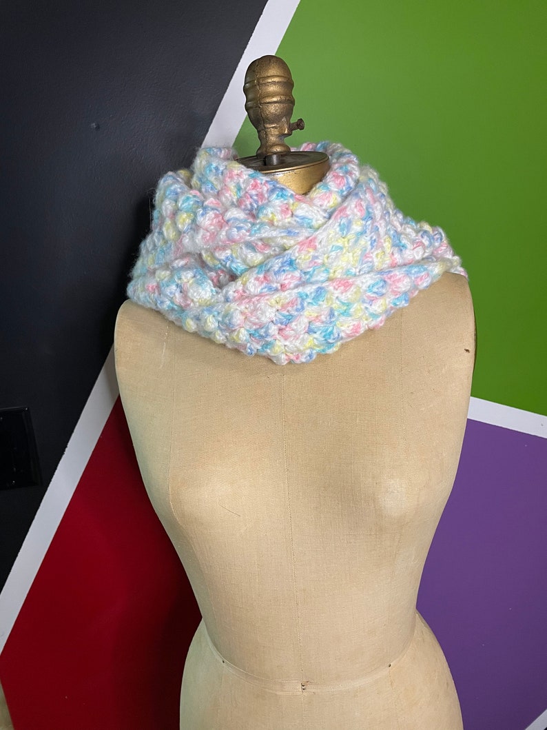 Handmade Crochet Hooded Scarf image 8