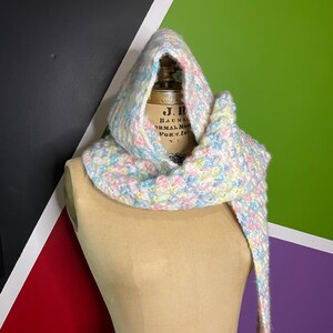 Handmade Crochet Hooded Scarf image 2