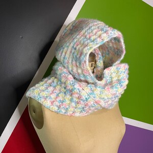 Handmade Crochet Hooded Scarf image 3