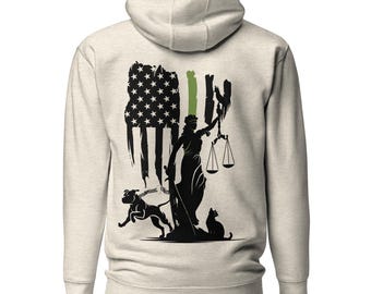 Lady Justice Animal Control Unisex Hoodie