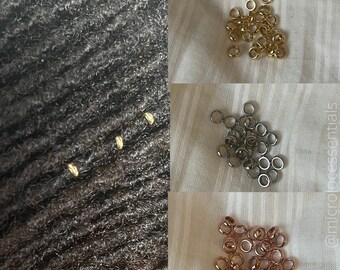 10 Stainless Steel Loc Beads, Hair Rings, Microloc Sisterlock Hair Accessories, Beads For Locs