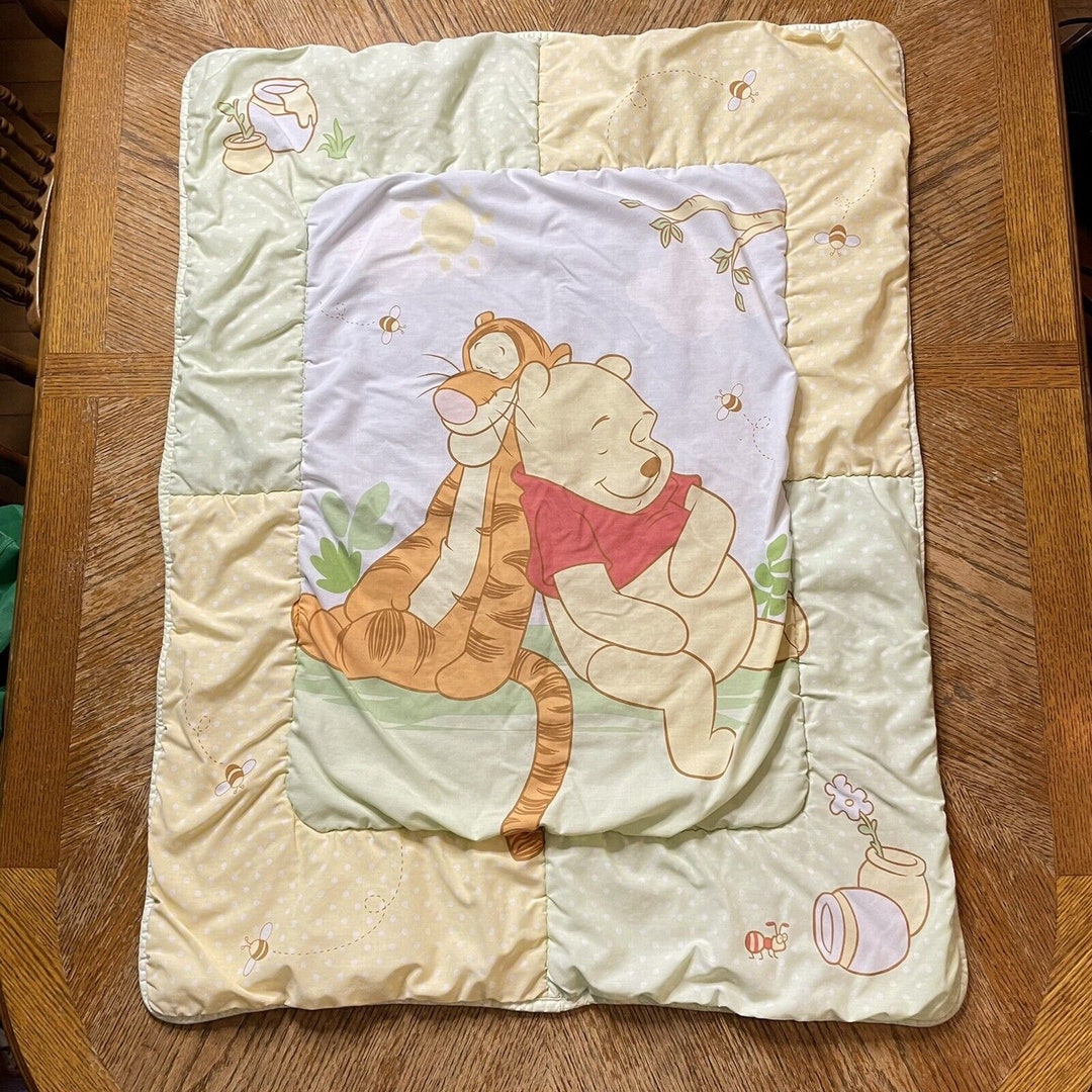 Vintage Disney Winnie the Pooh & Tigger Baby Blanket Crib - Etsy