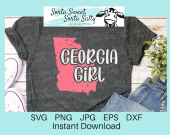Georgia Girl svg | Georgia SVG | Georgia Sticker SVG | SVG | Georgia cut file svg png dxf eps jpg shirt, georgia gift | georgia shirt