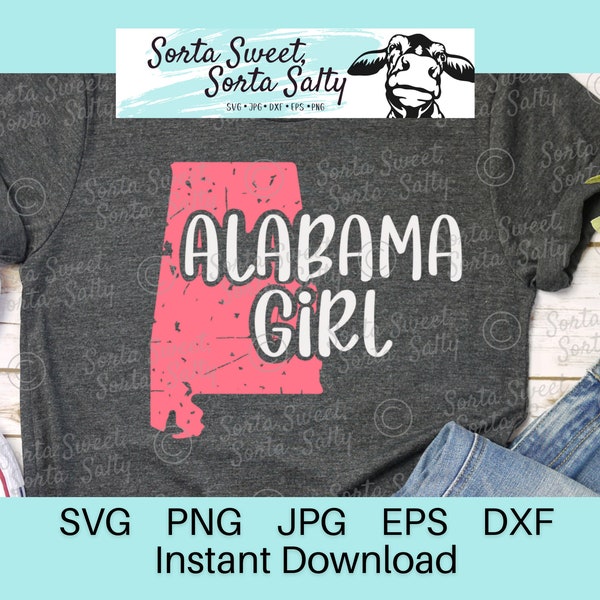 Alabama Girl svg | Alabama  SVG | Alabama Sticker SVG | SVG | cut file svg png dxf eps jpg gift | Alabama shirt | Alabama gift