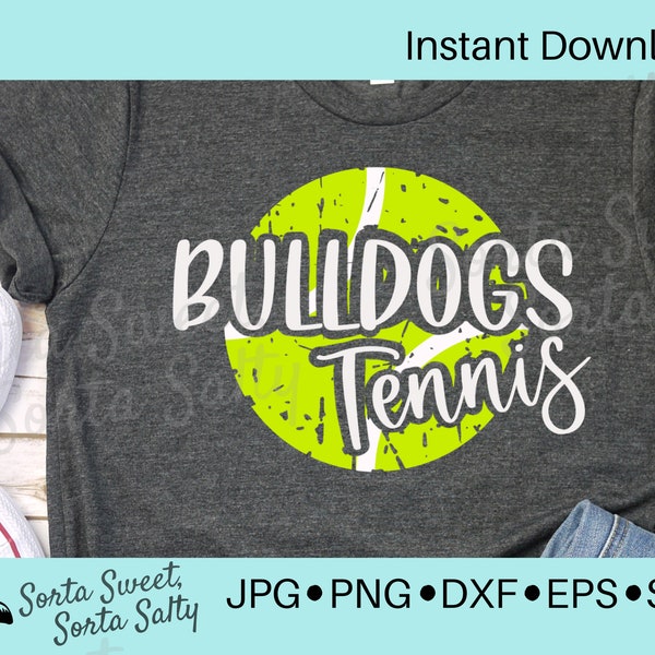 Bulldogs Tennis SVG | Bulldogs Tennis Shirt Graphic | Bulldogs Tennis PNG | Bulldogs Tennis Graphic svg png dxf eps jpg