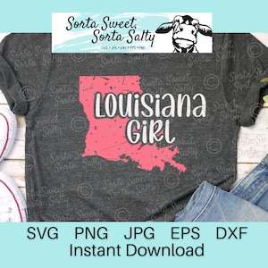 Louisiana Girl weathered svg | Louisiana SVG PNG grunge SVG | cut file svg png dxf eps jpg gift | Louisiana shirt png | Louisiana gift