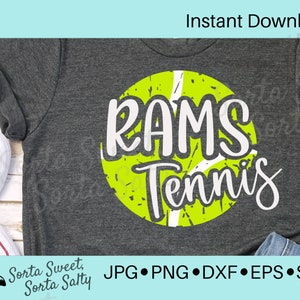 Rams Tennis SVG | Rams Tennis Shirt Graphic | Rams Tennis PNG | Rams Tennis Graphic svg png dxf eps jpg