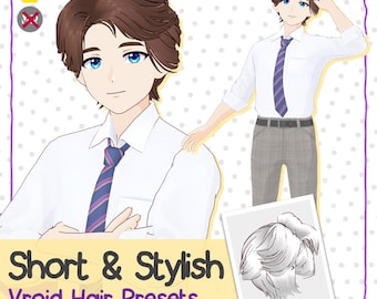 VRoid Hair Preset- Short and Stylish