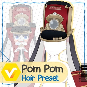 Vroid Hair Preset- Pom Pom /Honkai Star Rail