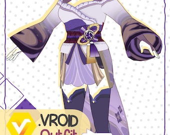 VRoid Outfit- Raiden Shogun/Genshin Impact