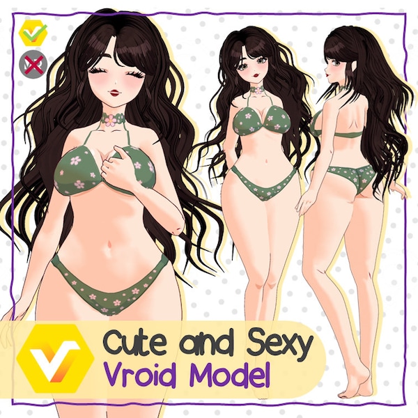 VRoid Model Base + Hair + Bikini "Cute and Sexy"