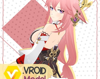 FanMade Yae Miko .VROID /Genshin Impact