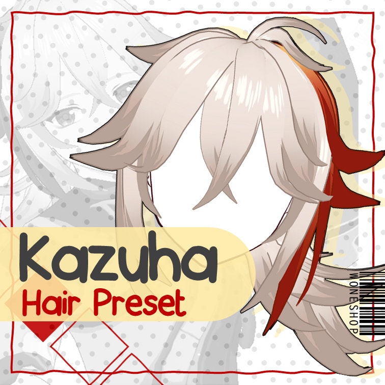 Vroid Hair Preset Kazuha/genshin Impact - Etsy