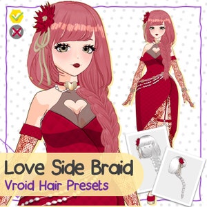 VRoid Hair Preset- Love Side Braid