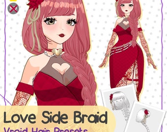 VRoid Hair Preset- Love Side Braid