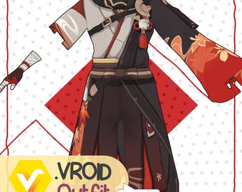 VRoid Outfit- Kazuha/Genshin Impact
