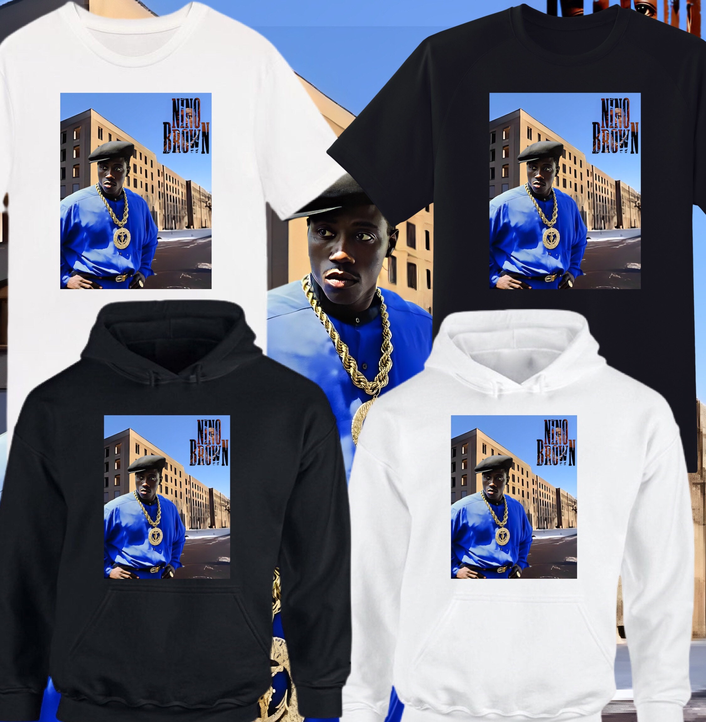 Jack City nino Brown Custom T-shirts 