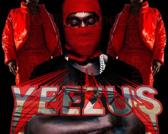 Kayne “Yeezus” Anpassade grafiska hoodies och t-shirts