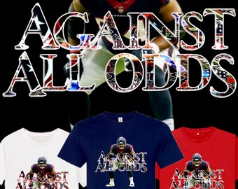 Justin McCray “Against all Odds” & “The Underdog” custom graphic T-shirts. (Hoodies available)