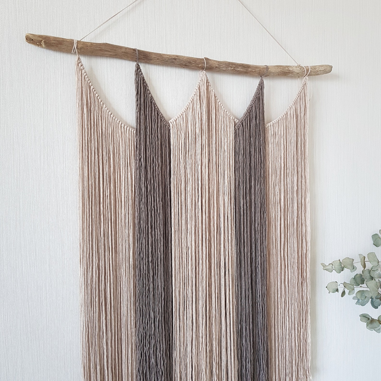Large Yarn Wall Hanging Macrame Wall Hanging Yarn Wall Art Etsy