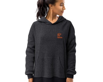 Dame tacos. sudadera con capucha de lana