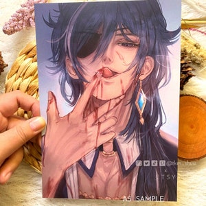 Genshin Impact Kaeya Photocard/Art Print (Bloodlust Series)