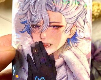 Neuvillette Genshin Photocard Art Print (Winter Boyfriend Series)