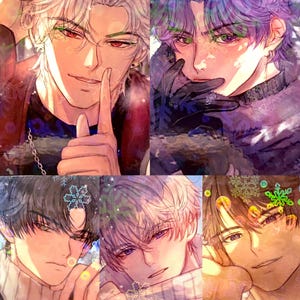 Love and Deepspace Photocard Art Print ~Winter Boyfriend Series~ LADS Sylus Caleb Zayne Rafayel Xavier Photocard