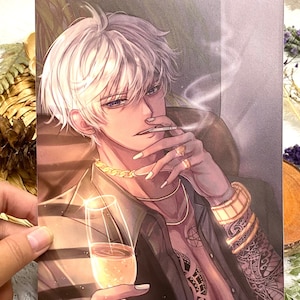 Obey Me Mammon Mafia Photocard Poster Art Print