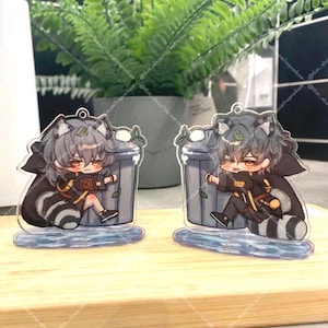 Honkai Star Rail Stelle Caelus HSR Trailblazer Keychain Standee ~Trashcan Friends~