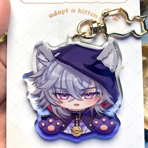 Honkai Star Rail Moze Acrylic Keychain Epoxy ~Adopt a Kitten Series~