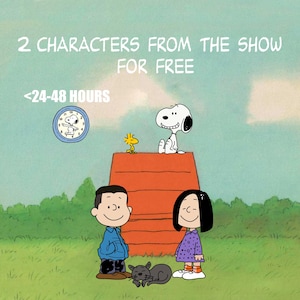 PEANUTS portrait - custom Family Portrait | Cartoon Portrait | Anniversary / Birthday / Valentines Gift