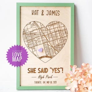 City Map | Engraved Map | Our First Date | Where We Met Map | Newly Wed Gift | Anniversary Gift | Wood Map | Wedding Map | Valentine's Day