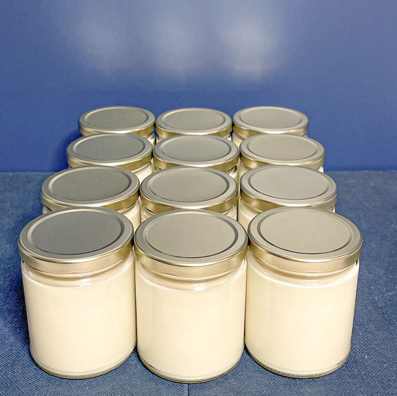 9OZ Bulk Candles Wholesale Gold Lid No Label 12 Pack Wholesale Etsy